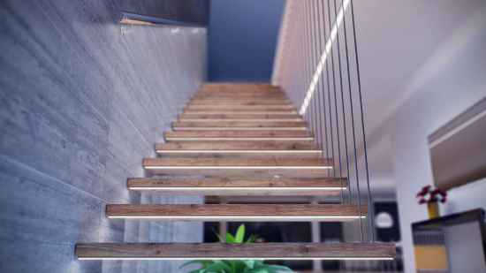 Profil LED typ D srebrny 3 m - zestaw 10 sztuk