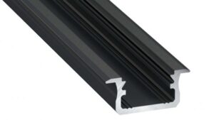 Profil LED typ B czarny 3 m - zestaw 10 sztuk