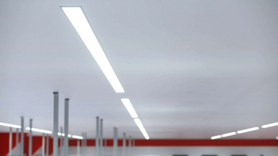 Profil LED szeroki wpuszcz. inLARGO srebrny anodowany 3 m