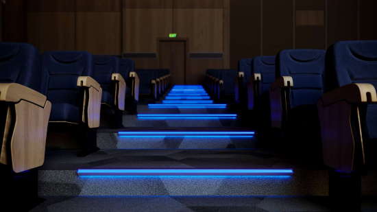 Profil LED schodowy SCALA czarny anodowany 3 m