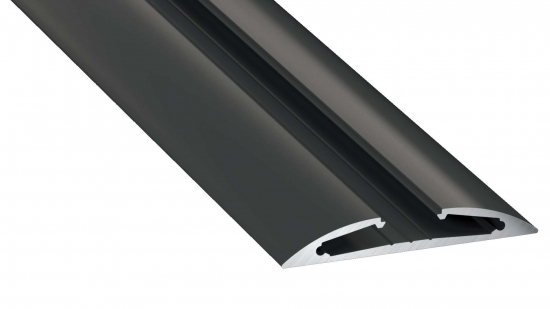 Profil LED meblowy RETO czarny anodowany 3 m