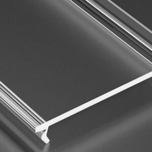 Klosz WIDE PVC transparentny 3 m