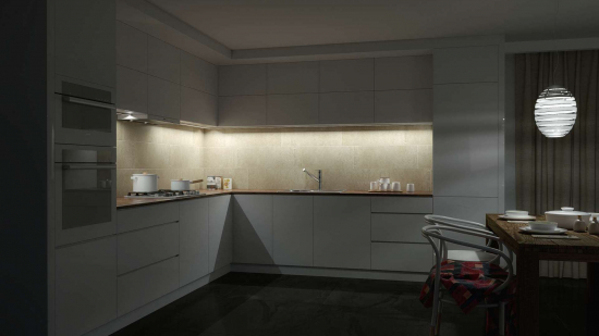 Profil LED meblowy RETO biały lakierowany 3 m