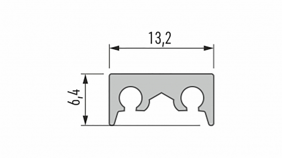 91153dd2bd64b2a40e7f20da5d04 Profil montażowy Cosmo M1 srebrny anodowany 3 m