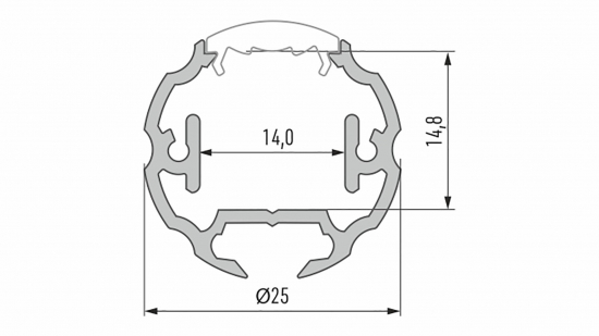 a4efa87c142cdb1d1ab417543d7d Profil LED typ COSMO biały 3 m