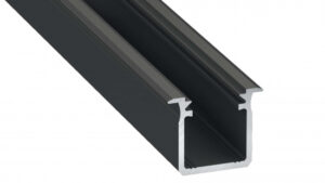 Profil LED typ G czarny 3 m - zestaw 10 sztuk
