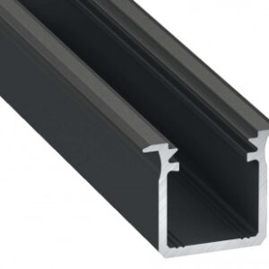 Profil LED typ G czarny 3 m - zestaw 10 sztuk