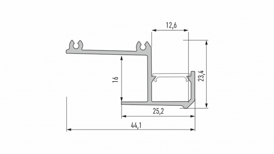 c1c0a52e037c03dcf6c65fd7f0ab Profil LED krawędziowy IPA16 biały lakierowany 3 m