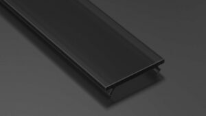 Klosz BASIC PMMA czarny 3 m - zestaw 10 sztuk