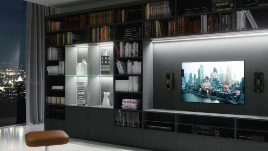 Profil LED meblowy RETO czarny anodowany 3 m