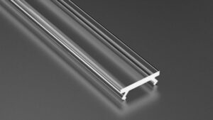 Klosz SLIM PVC transparentny 3 m - zestaw 10 sztuk