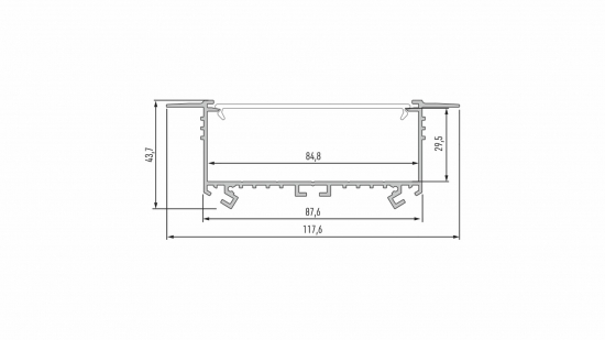 ebf73f1f45e67f9498f96c9a9084 Profil LED wpuszczany SORGA srebrny anodowany 3 m