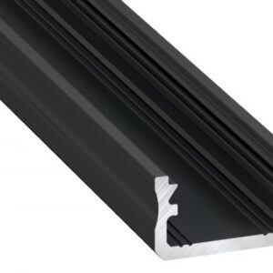 Profil LED typ A czarny 3 m - zestaw 10 sztuk
