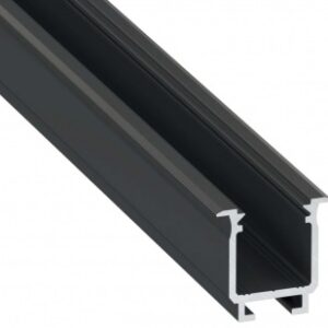 Profil LED typ W czarny 3 m – zestaw 10 sztuk