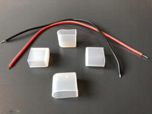 Komplet zaślepek z przewodami do Neon LED Silicone 8x16