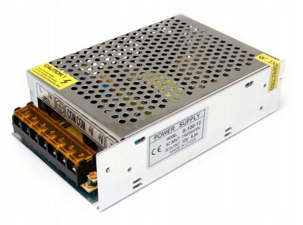 Zasilacz modułowy do LED CCTV 12V 100W 8,3A IP20