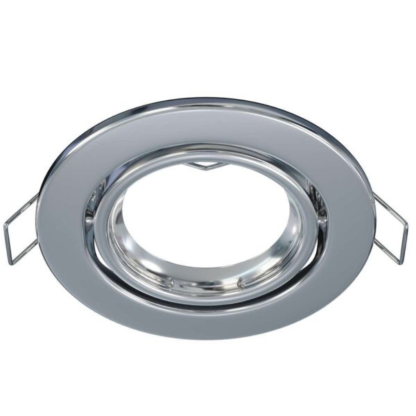 Oprawa halogenowa ruchoma GU10/MR16 okrągła Chrom