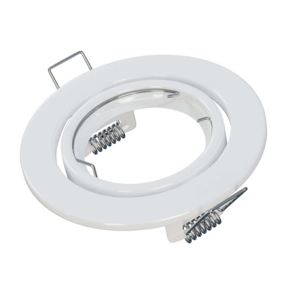 Oprawa halogenowa ruchoma GU10/MR16 okrągła Biała