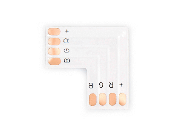 Złączka kątowa typ L do taśm LED RGB