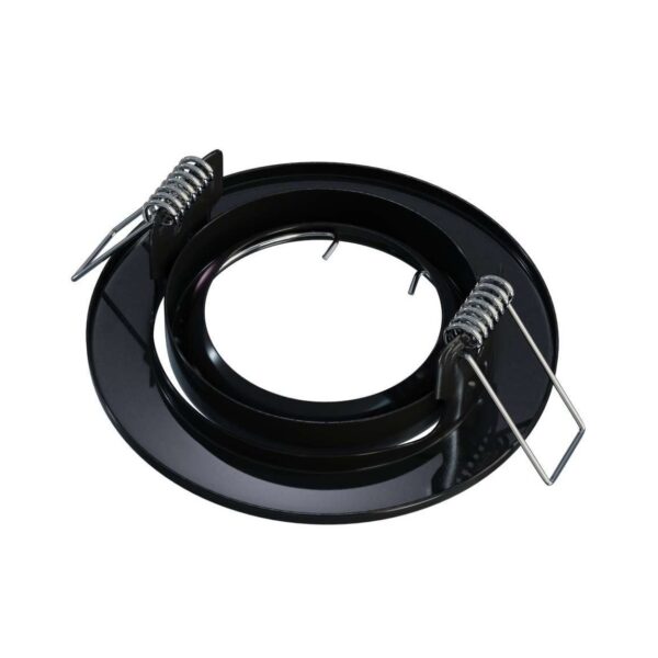 Oprawa halogenowa ruchoma GU10/MR16 okrągła Czarna