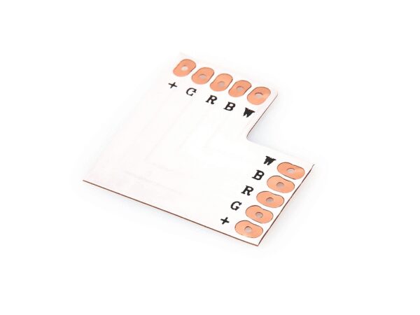 Złączka kątowa typ L do taśm LED RGBW