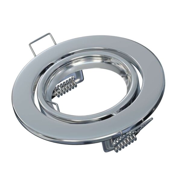 Oprawa halogenowa ruchoma GU10/MR16 okrągła Chrom