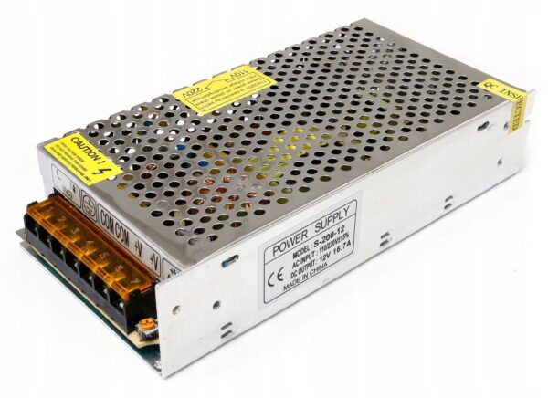 3df09c6e8c5dbce0a994c57ca4a3c283 Zasilacz modułowy do LED CCTV 12V 200W 16,7A IP20