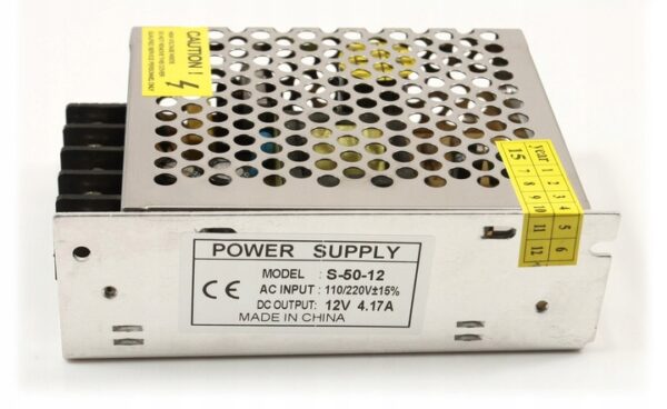 3e064750171c70a33fe31b18df0e4282 Zasilacz modułowy do LED CCTV 12V 50W 4,1A IP20