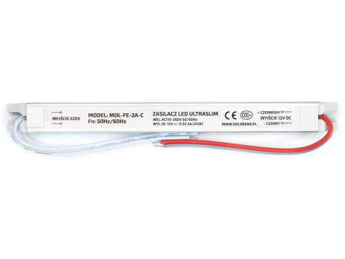 469c5c8699374042afbd6c723f081a43 Zasilacz LED 12V Ultra Slim 24W 2A IP20