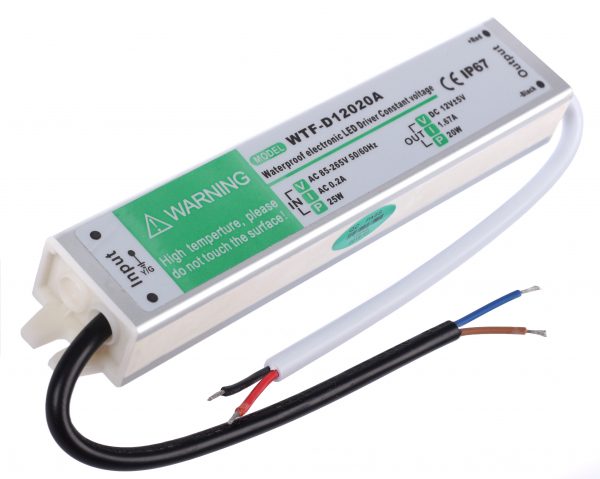 65963562bebdeccb4c0f783b0d68318a Zasilacz LED 12V 20W 1,6A SLIM PRO wodoodporny IP67