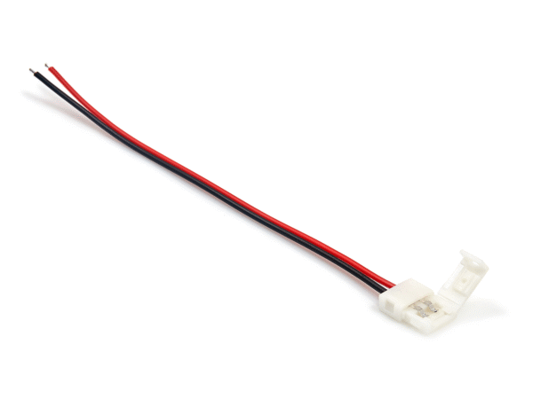 6ca14434dba2c2c7890e2c15b990f69a Złączka do taśm LED 8mm SMD2835/3528 jednostronna z przewodem