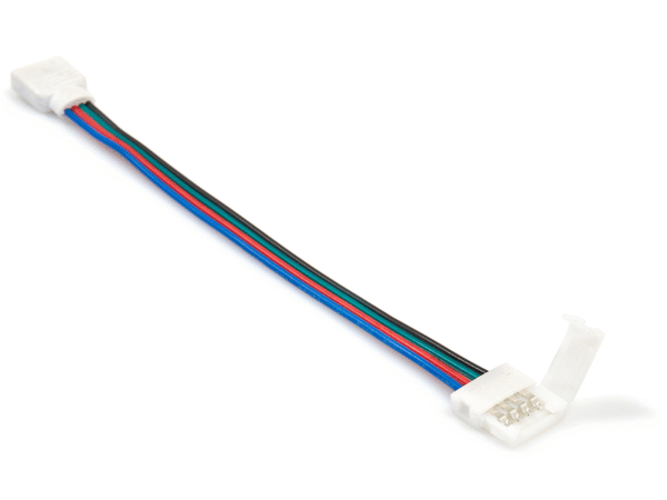 6cc8a850f0ad244d92f073b3f5fb7c6c Złączka do taśm LED RGB z przewodem klips-drabinka