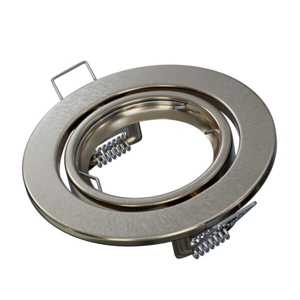 Oprawa halogenowa ruchoma GU10/MR16 okrągła Satyna