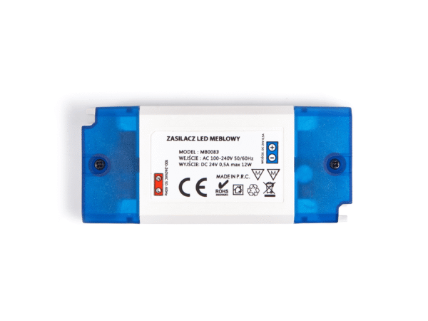 6e665984b9048f0f6d929f24bd59b30e Zasilacz do taśm LED 24V meblowy 12W 0.5A