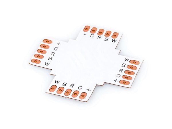 6f5b71d970d1a144cb70e51b595b0046 Złączka poczwórna typ X do taśm LED RGBW