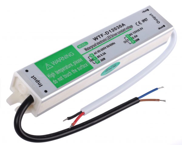 Zasilacz LED 12V 30W 2,5A SLIM PRO wodoodporny IP67