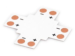 Złączka poczwórna typ X do taśm LED 10mm SMD5050