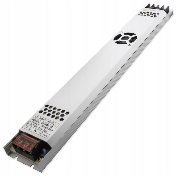 Zasilacz LED 12V 360W FLAT Ultra Slim 30A IP20 - Led Expert