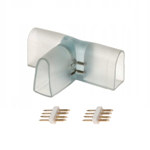 76c9d639d9b107f959275f5839c68154 Złącze TYP T do Neon LED FLEX 10x20 RGB