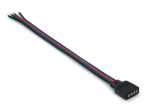 Złączka do taśm LED RGB z gniazdem żeńskim 4-pin drabinka