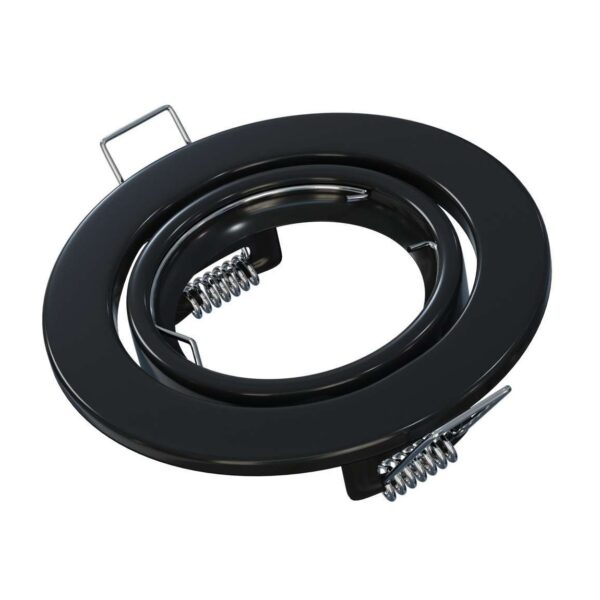 Oprawa halogenowa ruchoma GU10/MR16 okrągła Czarna