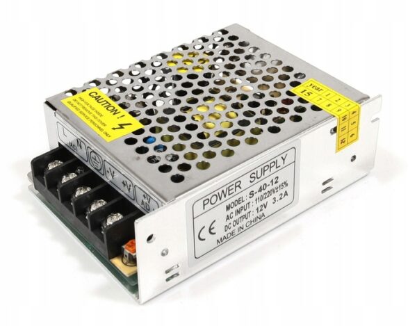 8e616f42c854a6772f2e120886a23e10 Zasilacz modułowy do LED CCTV 12V 40W 3,2A IP20