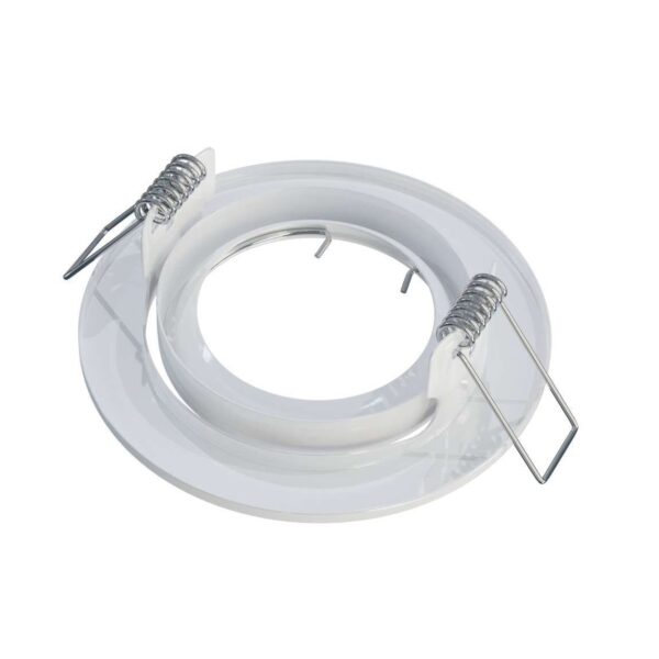 Oprawa halogenowa ruchoma GU10/MR16 okrągła Biała