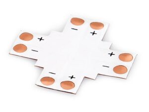 Złączka poczwórna typ X do taśm LED 8mm SMD2835/3528