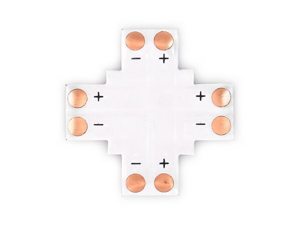 b5ef9b9ed84e6fe85e7d5336f9cd417b Złączka poczwórna typ X do taśm LED 8mm SMD2835/3528