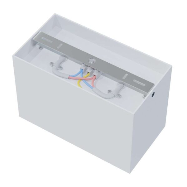 Halogen natynkowy podwójny 2xGU10 kwadrat Biały