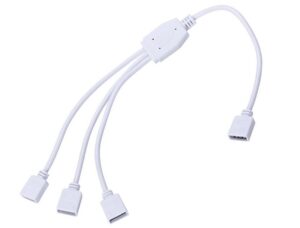 Rozdzielacz RGB na trzy taśmy LED z gniazdem 4-piny