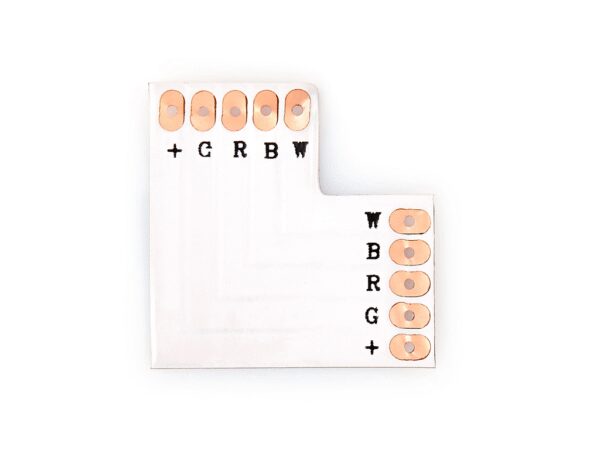 Złączka kątowa typ L do taśm LED RGBW