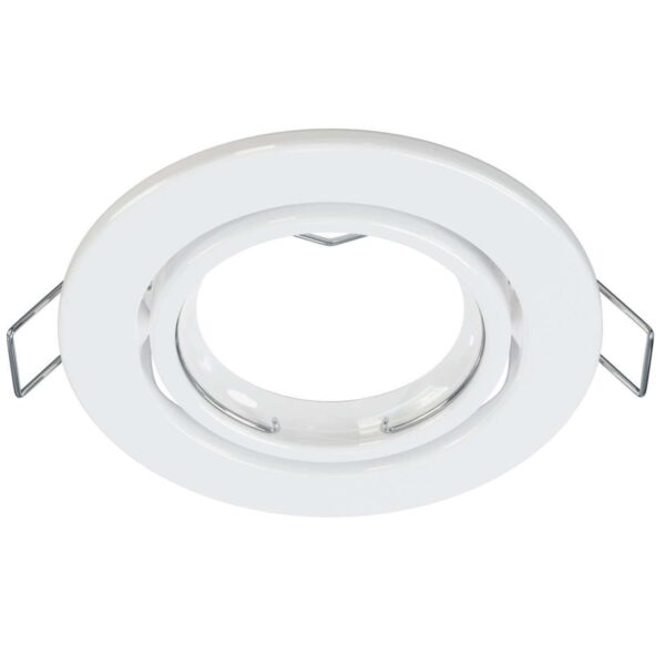 Oprawa halogenowa ruchoma GU10/MR16 okrągła Biała