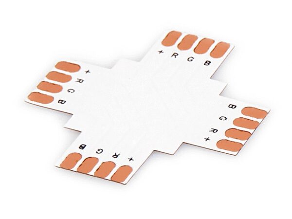 Złączka poczwórna typ X do taśm LED RGB